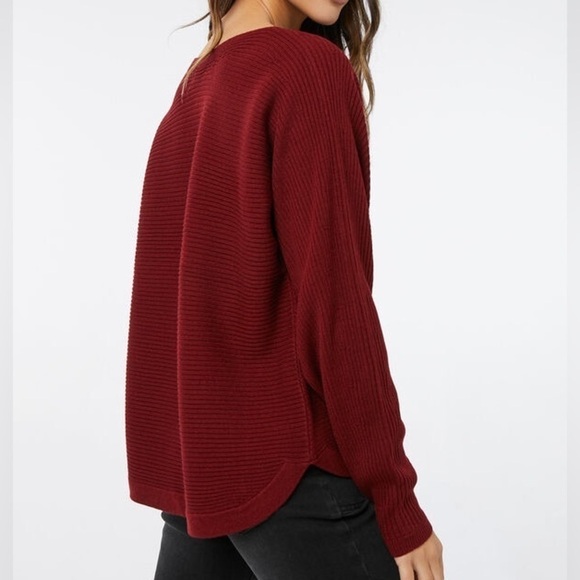 Ardene Mustard Yellow Ribbed Dolman Sweater Size L - Picture 2 of 14